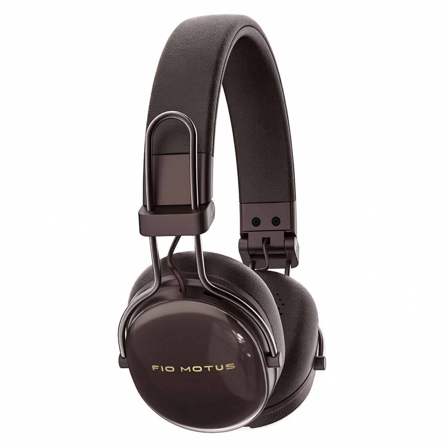 FIO MOTUS FM30-darkbrown Wireless Bluetooth On-Ear Headphones with Active Noise Cancellation and Hi-Res Sound