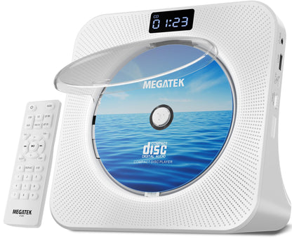MEGATEK Portable CD Player CP28BR Auxiliary Bluetooth USB