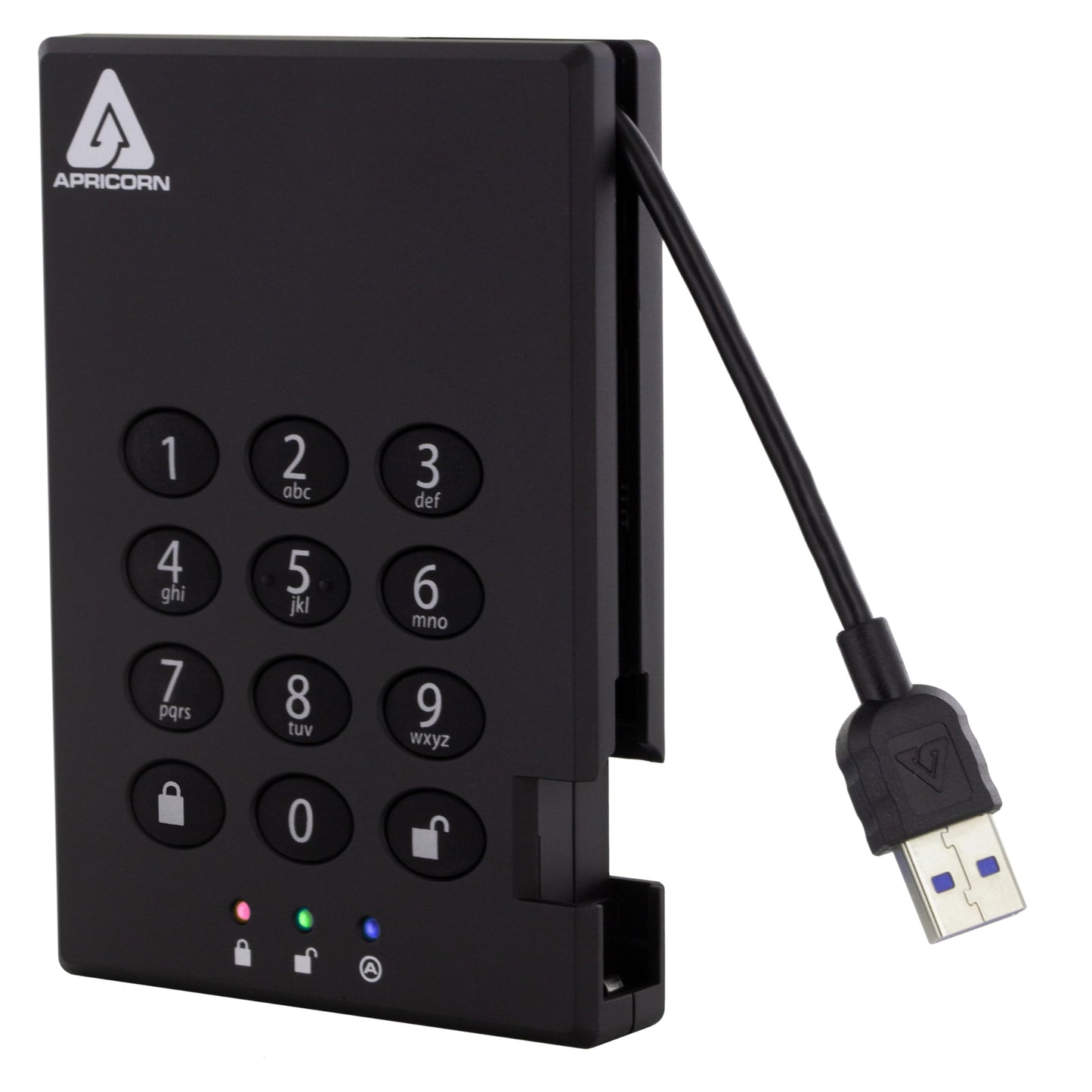 Apricorn 2TB A25-3PL256-2000 USB 3.0 Portable External Hard Drive