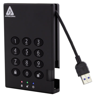 Apricorn 2TB A25-3PL256-2000 USB 3.0 Portable External Hard Drive