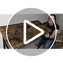 TEMI 35.8' A13-01 Non-Electric Manual Compact Freestanding Computer Desk