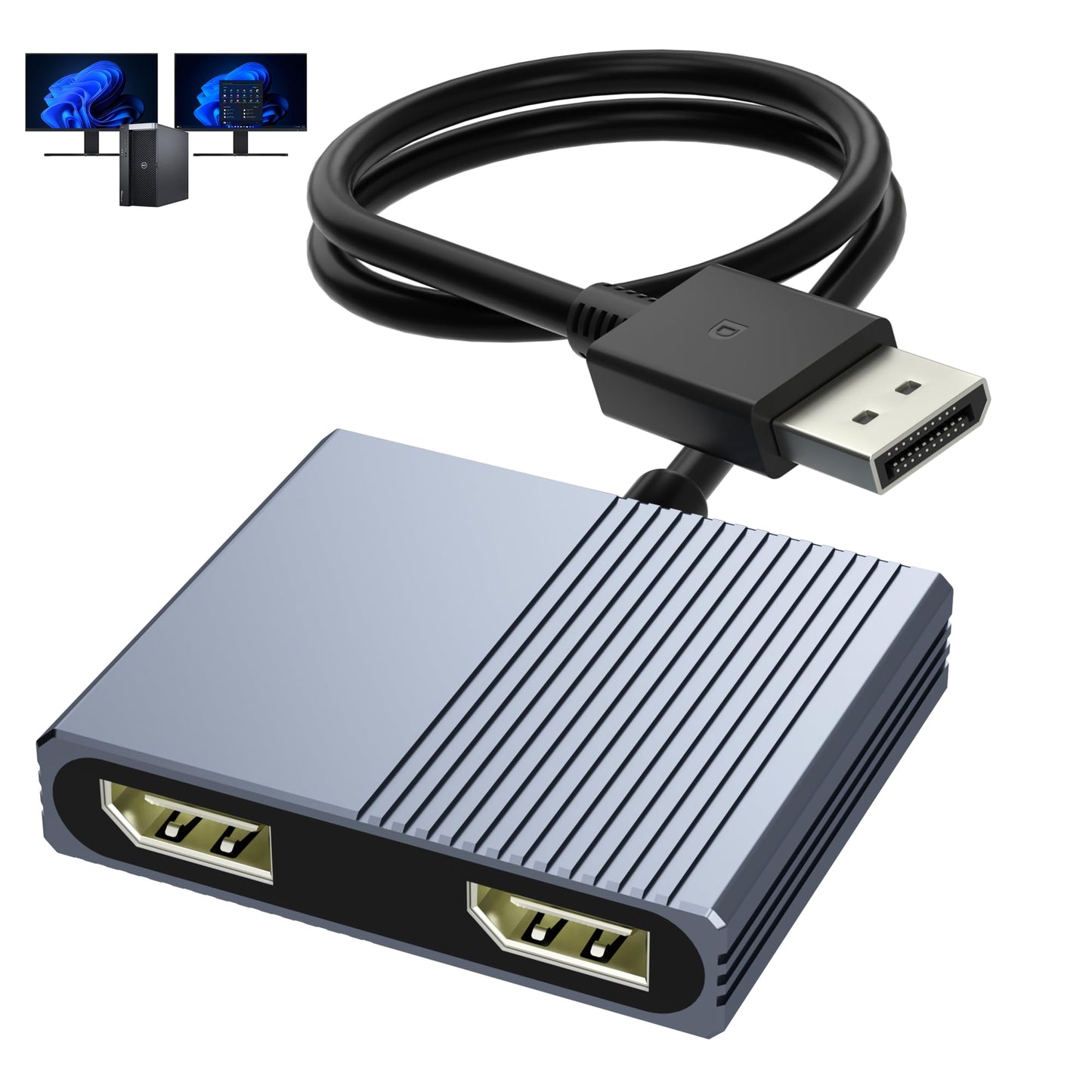 Aibilangose DisplayPort Splitter AIB-DP-01 4K@120Hz
