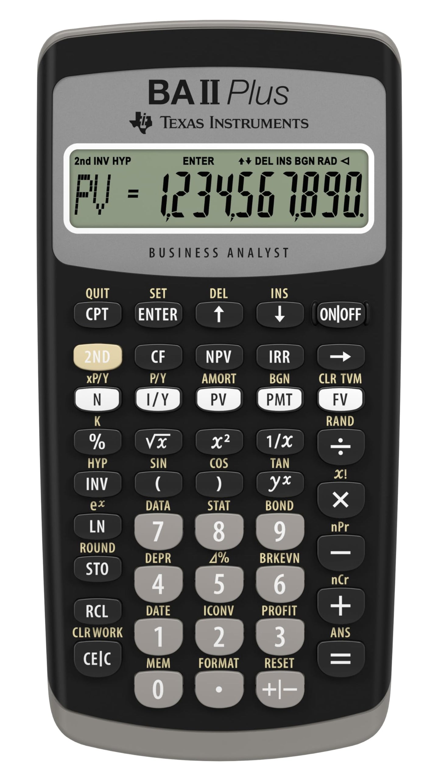 Texas Instruments Medium IIBAPL/TBL/1L1/C Financial Calculator