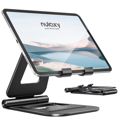 Nulaxy 5.3 x 3.4 x 5.4 inches A5 Aluminum Dual Foldable Tablet Stand