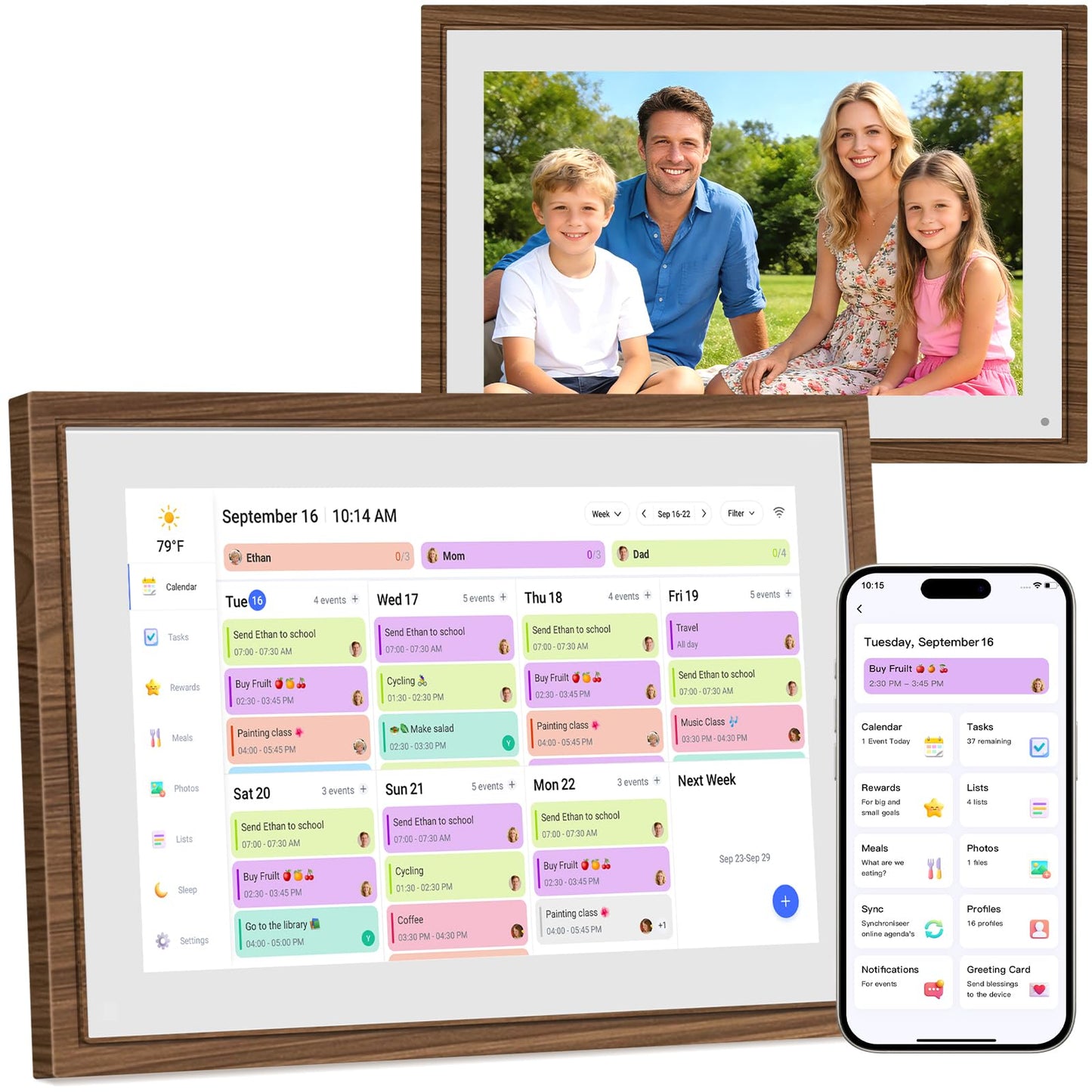 Canupdog 10.1 Inch MW002 1080p Touchscreen Digital Calendar