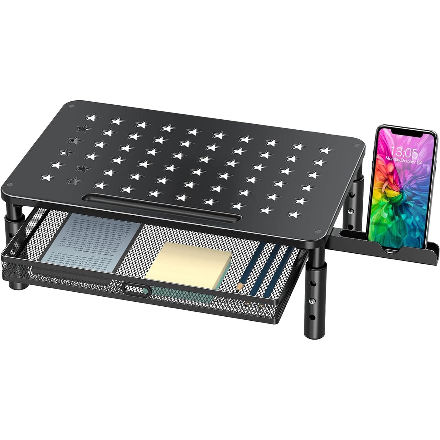 Zimilar 14.57 x 9.25 x 5.7 inches Z10306 Adjustable Monitor Stand with Drawer