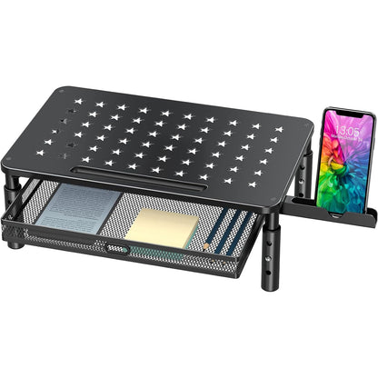 Zimilar 14.57 x 9.25 x 5.7 inches Z10306 Adjustable Monitor Stand with Drawer