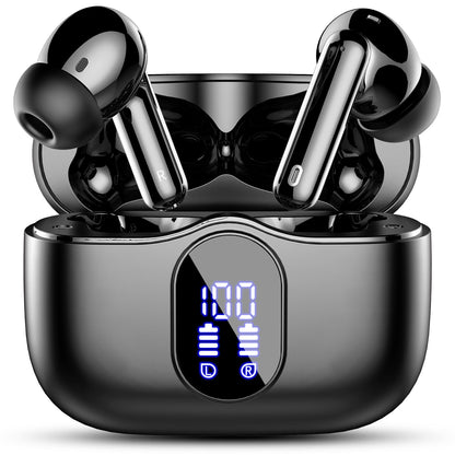 Btootos A90 Pro Wireless Earbuds Bluetooth 5.4 Noise Cancelling 36 Hours Playtime IP7 Waterproof