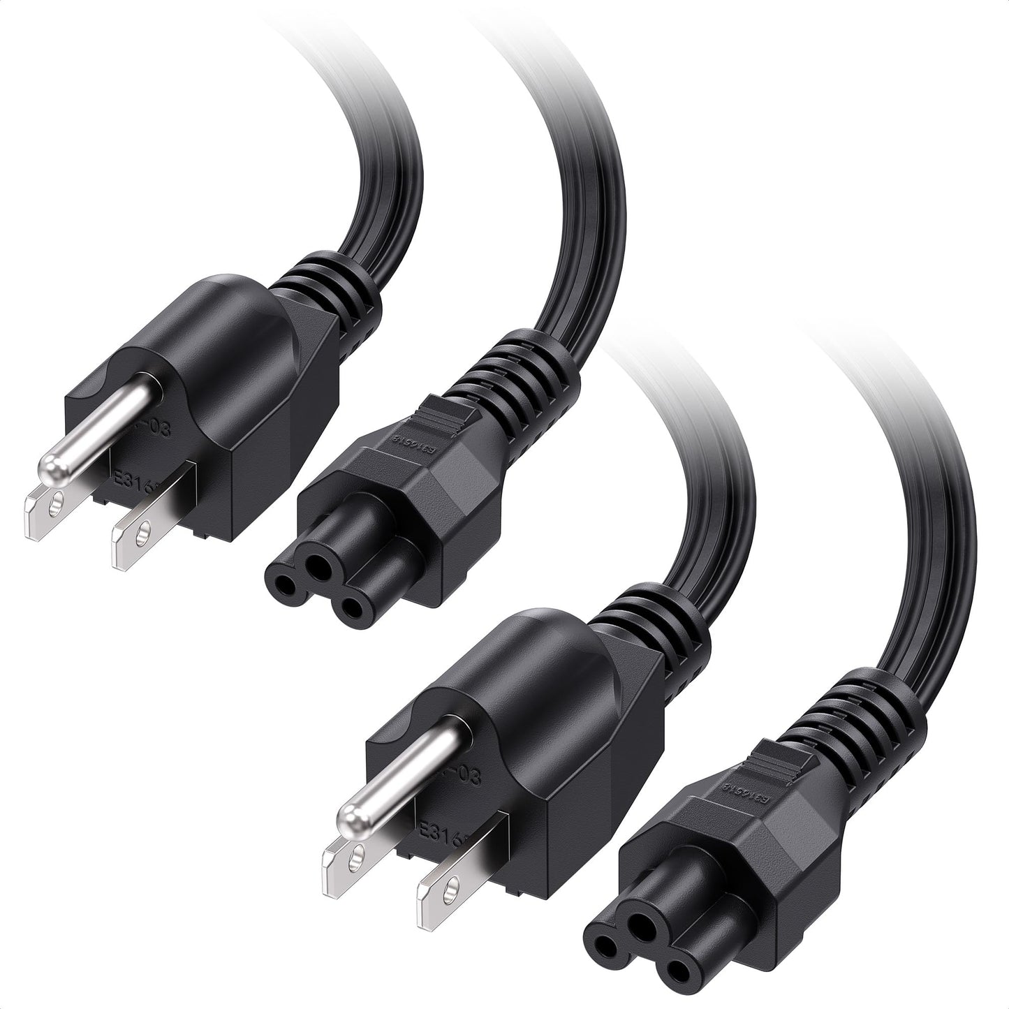 Cable Matters 30 Feet 400005-15x2 120V 3 Prong Power Cord with IEC C5 Connector