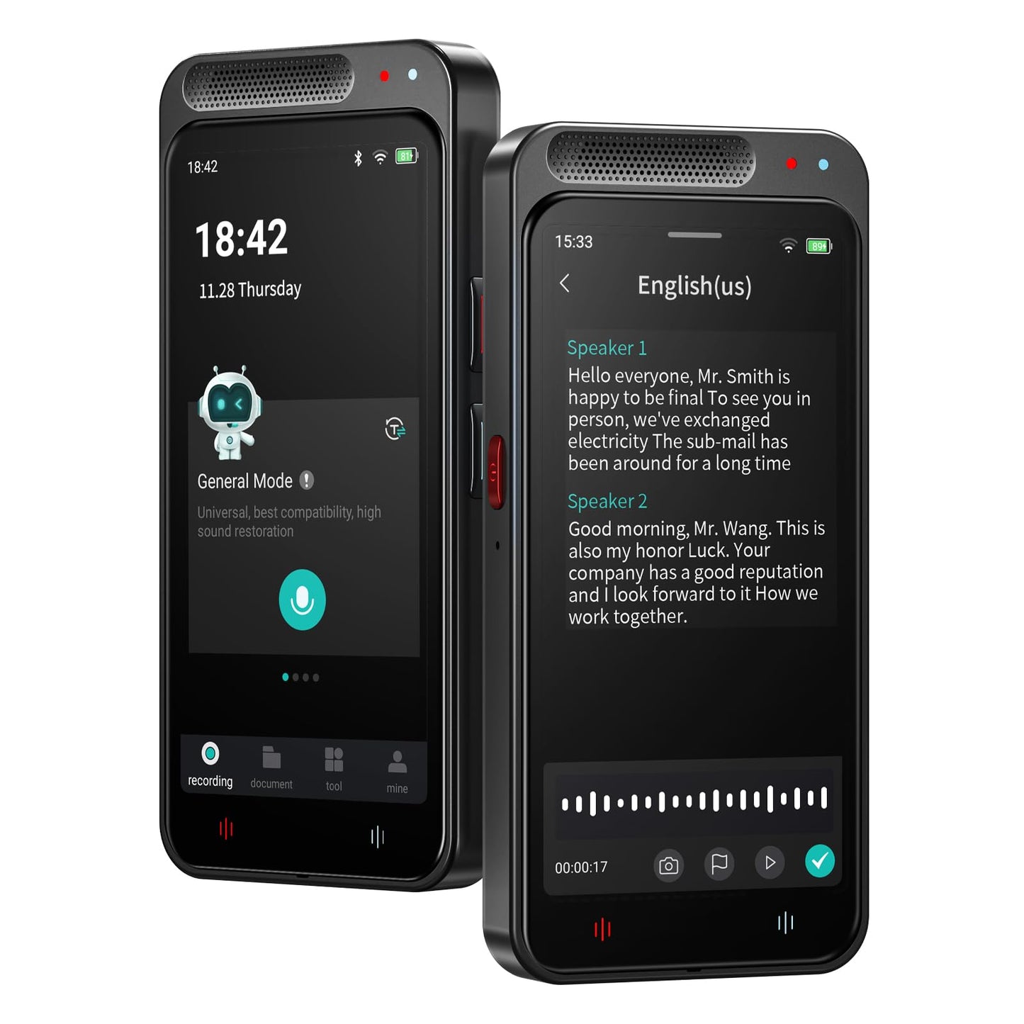 HUREWA 80GB M3 USB AI Voice Recorder with Inbuilt Microphone