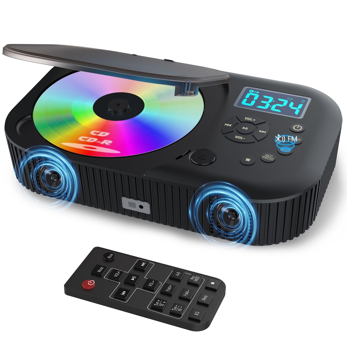 MONODEAL Portable CD318 12 Hours Bluetooth Portable CD Player