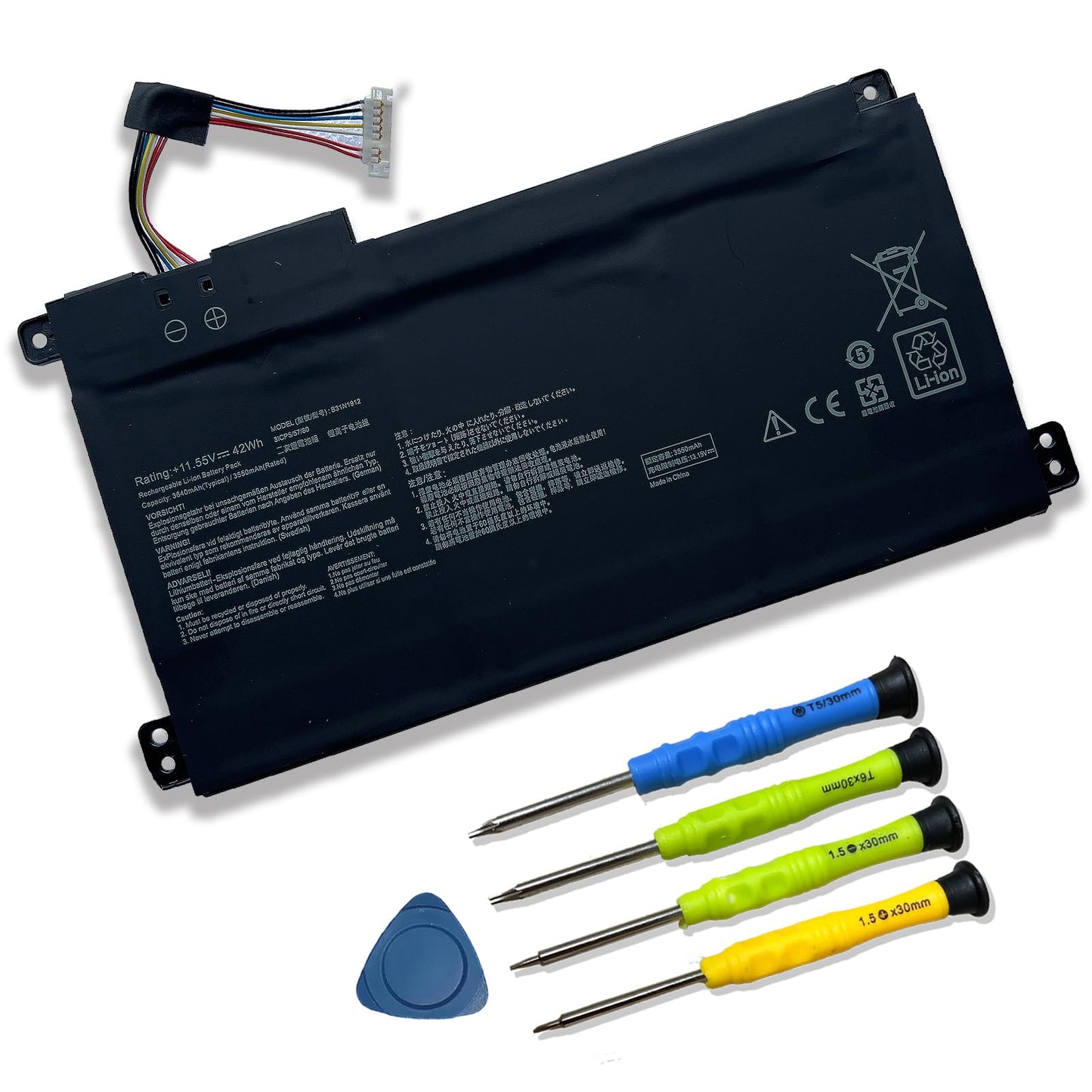 Mobik B31N1912 Laptop Battery 3550mAh 11.55V Lithium Ion