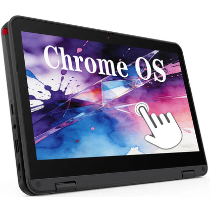 Lenovo 11.6" Chromebook 300E Gen 2 1366x768 60Hz LCD Convertible Laptop