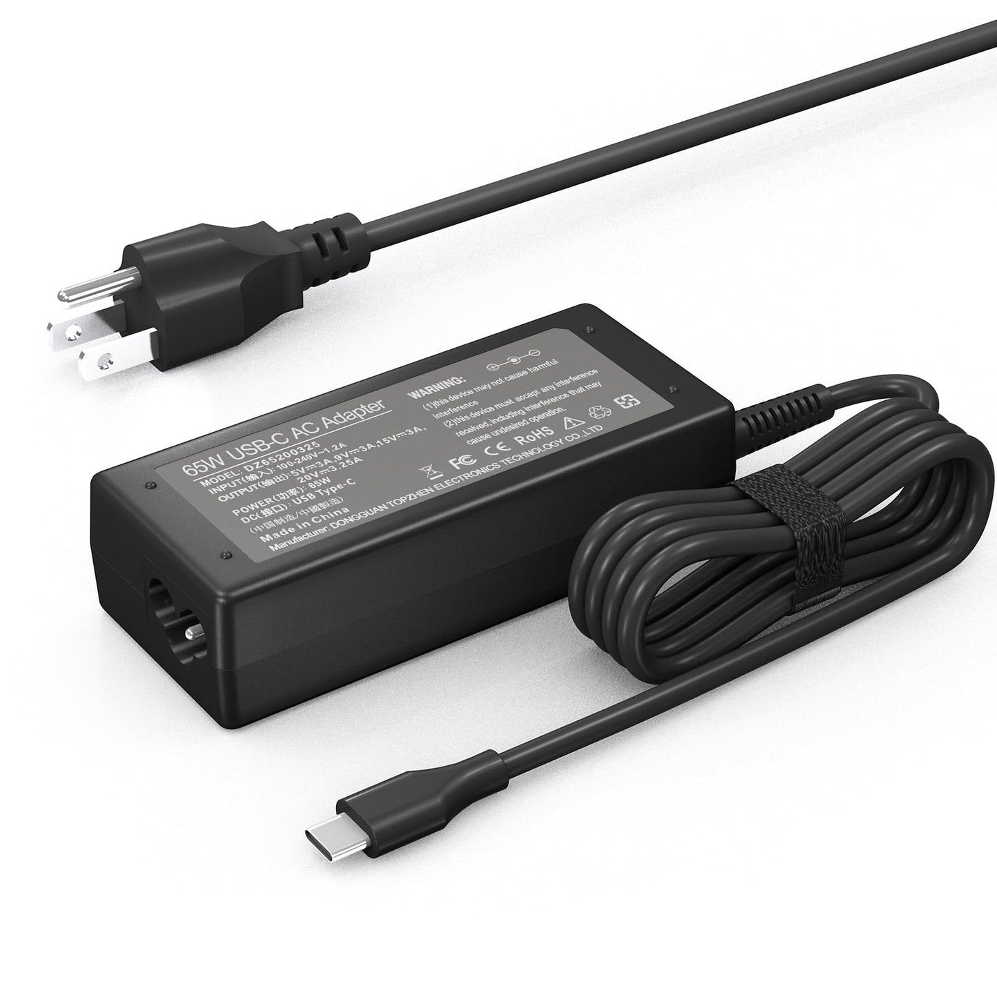 Dzytnsy 65W USB Type C Laptop Charger Model DZ65200325