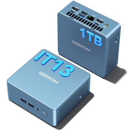 GEEKOM Mini PC IT13 i9-13900HK 7680x4320 HDMI DisplayPort Mini PC