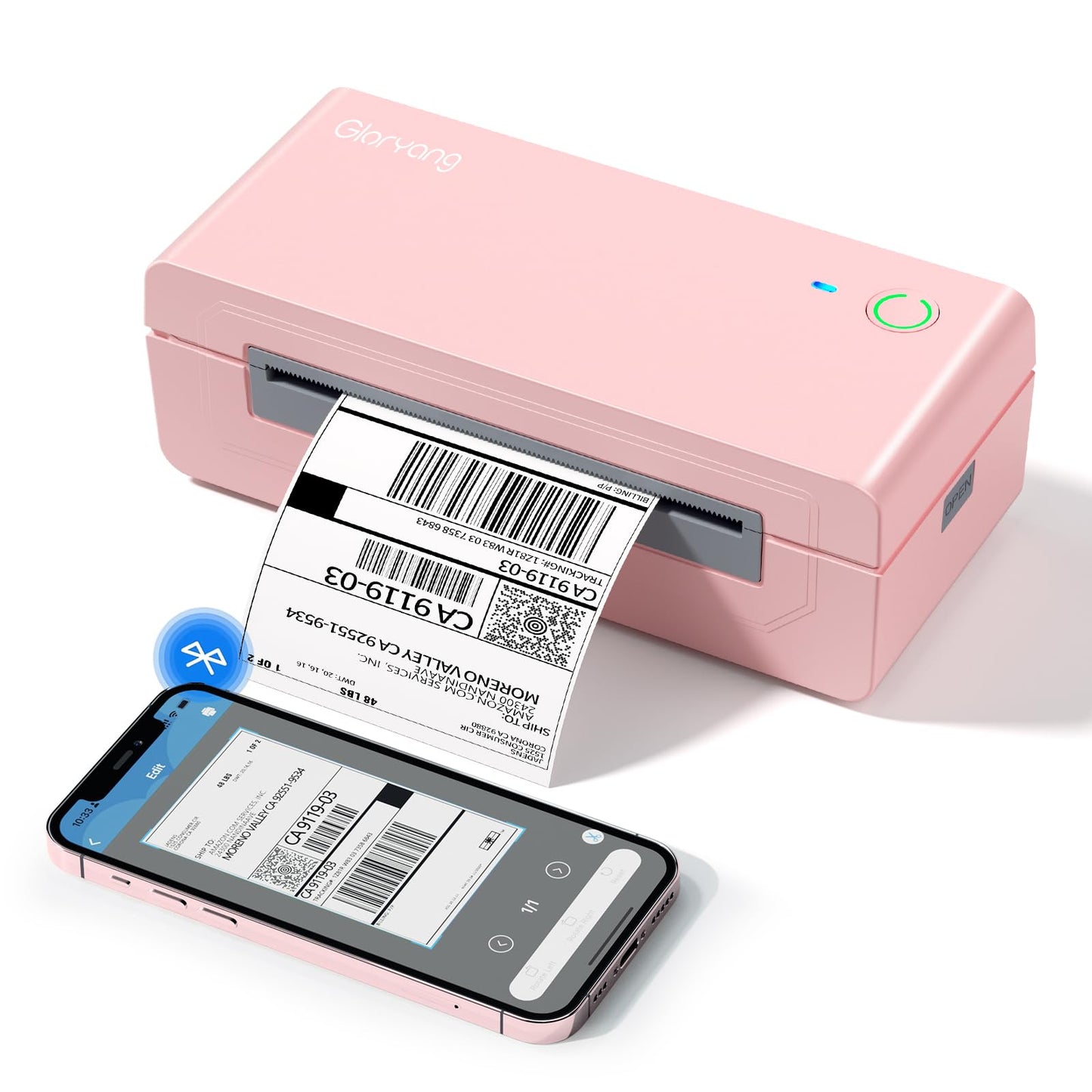 Gloryang Small Business Series RM 203DPI Monochrome Thermal Label Printer
