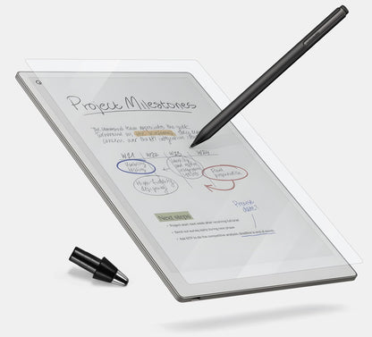 REEYEAR Titanium Pencil Tip & PET Matte Screen Protector Bundle for reMarkable Paper Pro - Clear