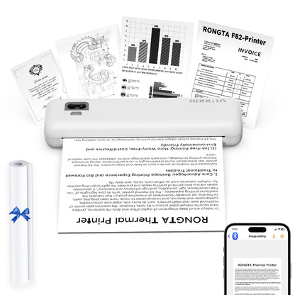 Rongta F82 Portable Printer 300x300 Monochrome Bluetooth Thermal Printer