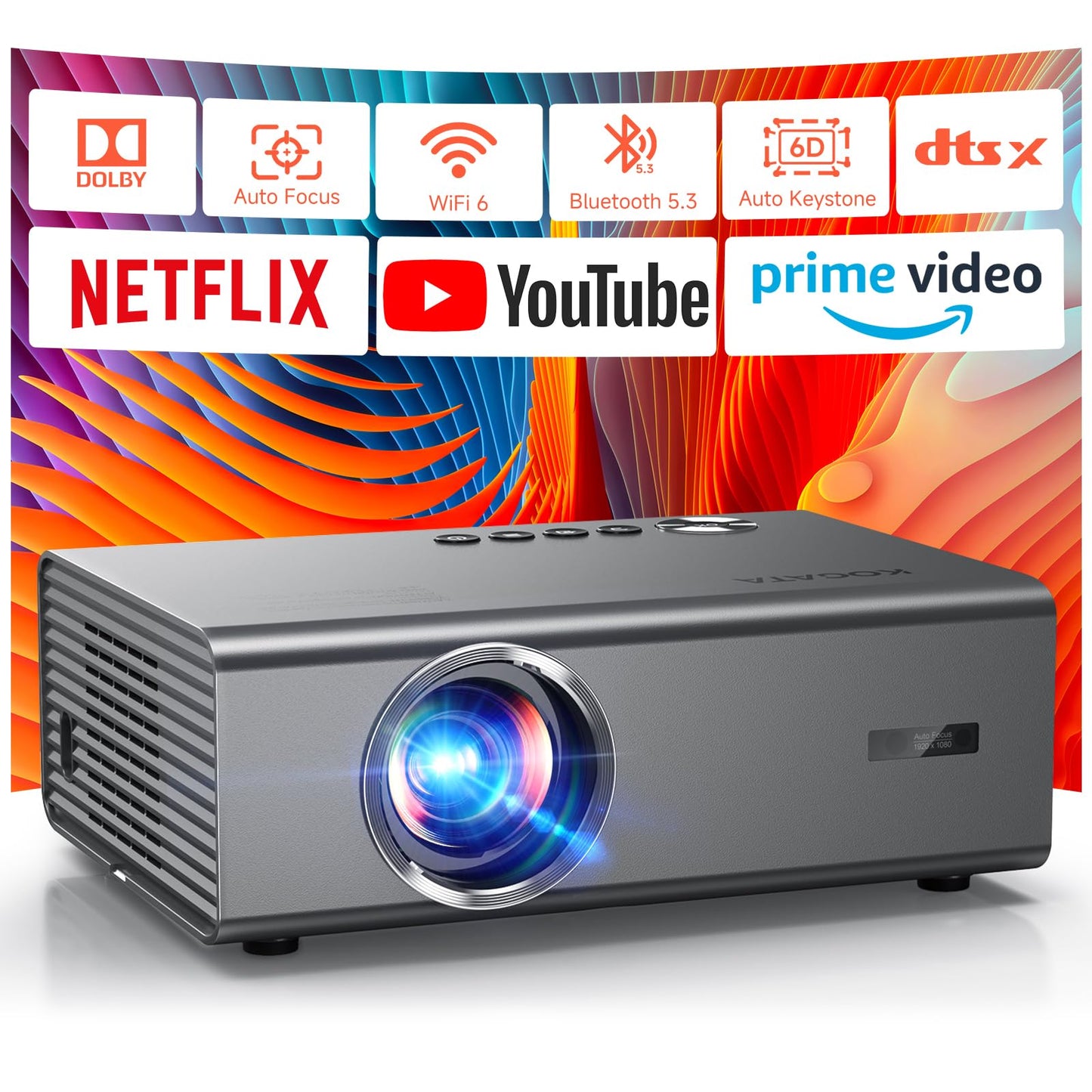 Kogata GC357 1920x1080 4K 1500 ANSI Lumen LCD Projector