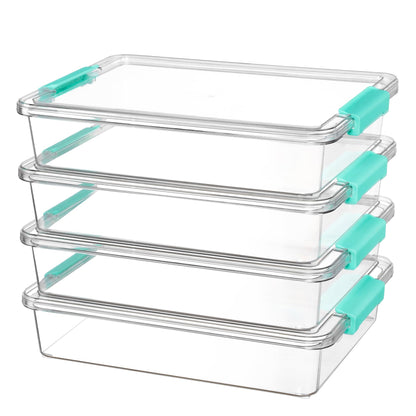 Vtopmart 14.25"L x 10.51"W x 2.83"H 4 Pack Storage Bins Model Number SBVT0003AMUS