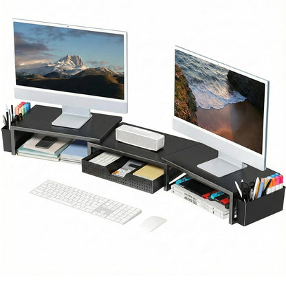 OPNICE 10x3.62x16.06 Inches Monitor Stand with Drawer and Two Pen Holders