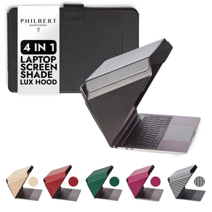 Philbert 14 Inches Laptop Screen Shade - 4-in-1 Multifunctional Privacy and UV Protection Hood - Patent No. D790551
