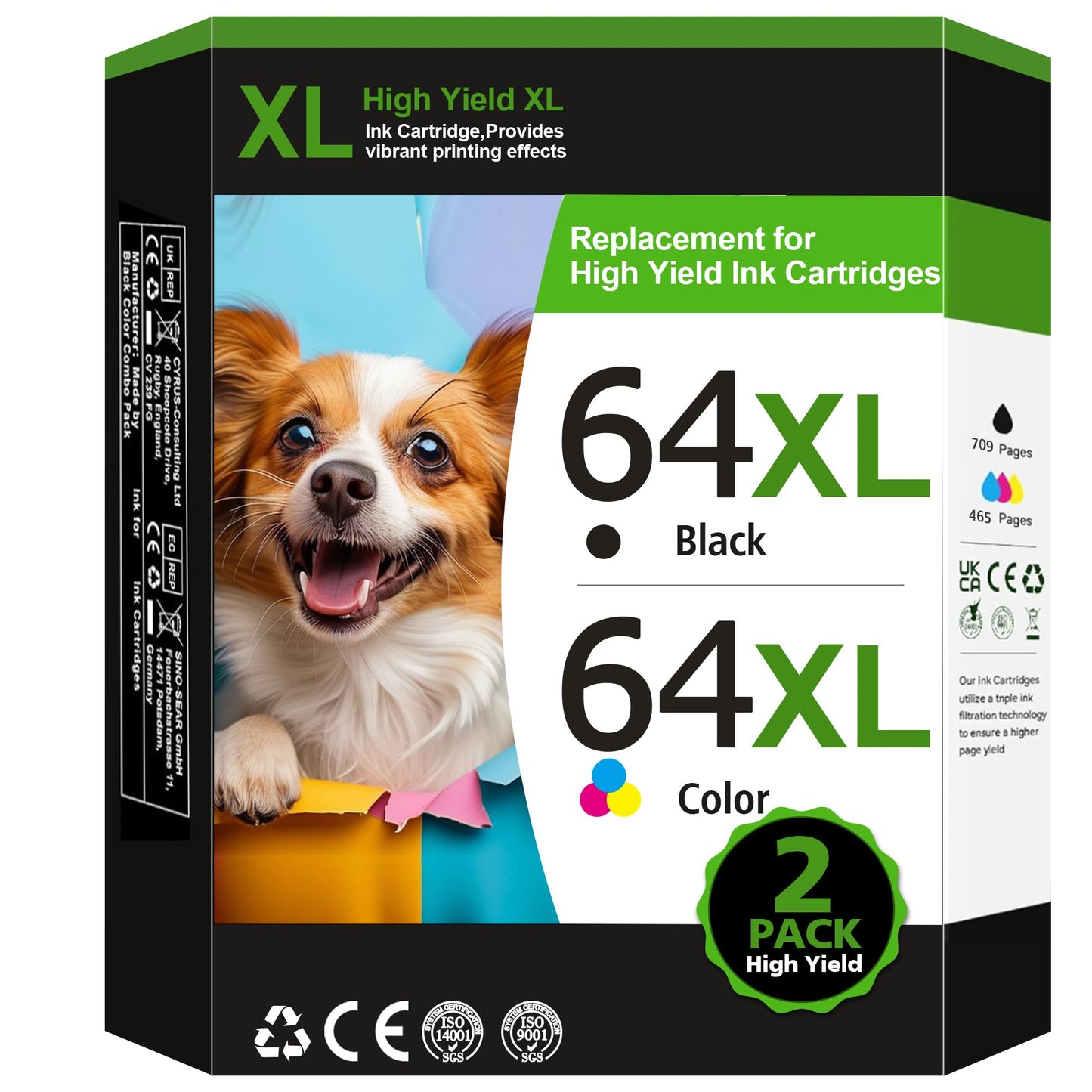 AXVORY 7858 Printer White High Yield Compatible Remanufactured Ink Cartridge