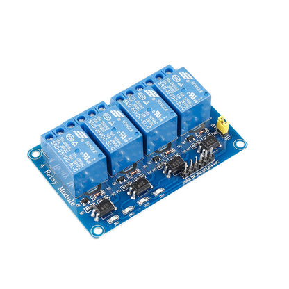 SunFounder 4-Channel Relay Module 5V DC PCB Mounting