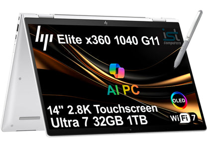 ist computers 14" HP Elite x360 1040 G11 2.8K 60Hz OLED 2-in-1 Laptop