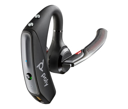 POLY Voyager 5200 203500-101 Bluetooth Mono Headset - Mono, Active Noise Cancellation, Bluetooth 5.0