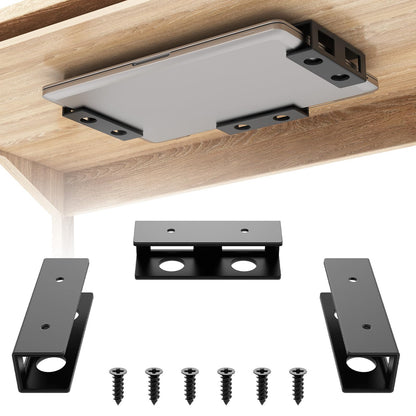 IRENPORU Under Desk Laptop Mount Holder M13803 Black Steel Table Bracket