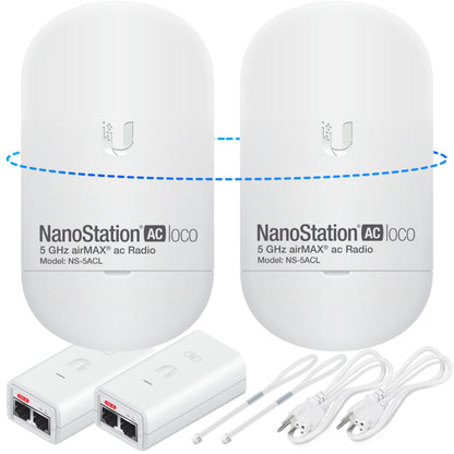 GOOD STORY 5GHz Ubiquiti Nanostation LOCO 5AC P2P-WIRELESS-Configuration Point-to-Point Wireless Bridge