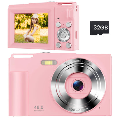 ROQIOO 2.8in DC01 48MP 1080p CMOS Digital Camera