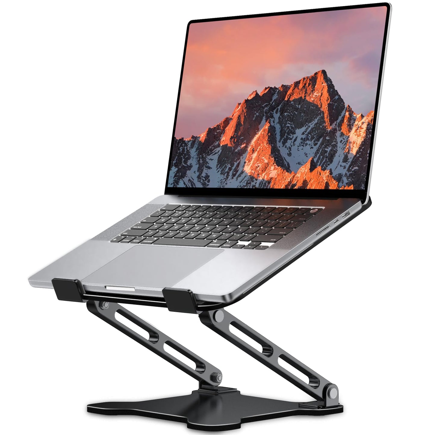 LOXP Adjustable Tower Laptop Stand NH02B Portable Adjustable Height Metal Support Compatible with 10-15.6" Laptops