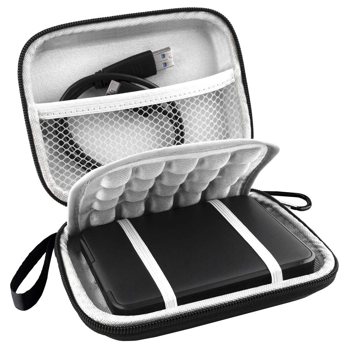 Lacdo Hard Drive Carrying Case for 1TB-6TB External Hard Drives, Model FBA_B1A27C1