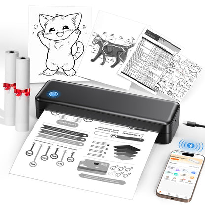 PEDOOLO 8.5 x 11 A40 Monochrome Thermal Printer 203 dpi