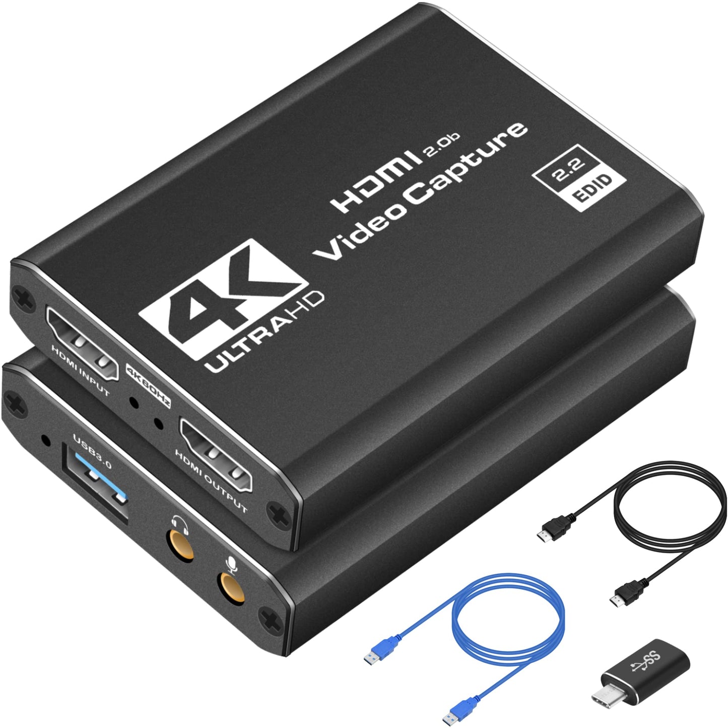Dcyfol 4K 60fps Capture Card USB 3.0 - 1080P - HDMI - Video Capture