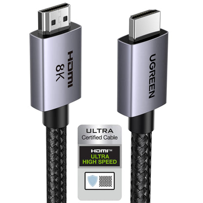 UGREEN 6.6 Feet HDMI 2.1 Cable 48Gbps Male-to-Male Connection