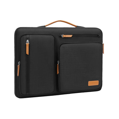 MOSISO 16 Inch Laptop Sleeve MO-15-FP-SOP-BRWPUHD-FTFPKT-BT-BF-BK