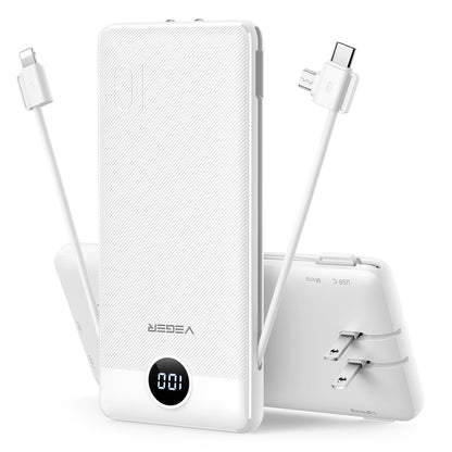 VEGER 10000mAh Power Bank V1115 5V 2.1A Portable Charger