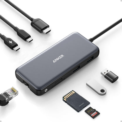 Anker 8-In-1 USB-C Hub A83830A1 Data Adapter Ethernet with HDMI 4K 60Hz