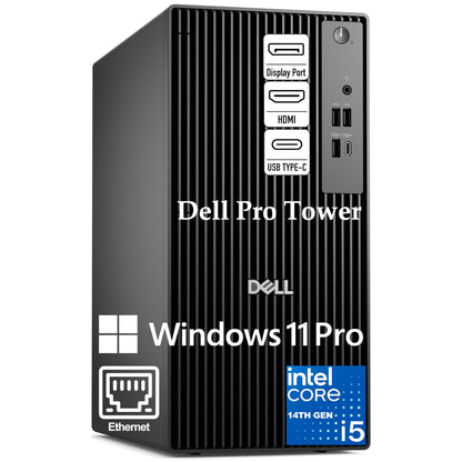 Dell Pro Tower QCT1250 Intel Core i5-14500 vPro 4096 x 2160 Computer Tower