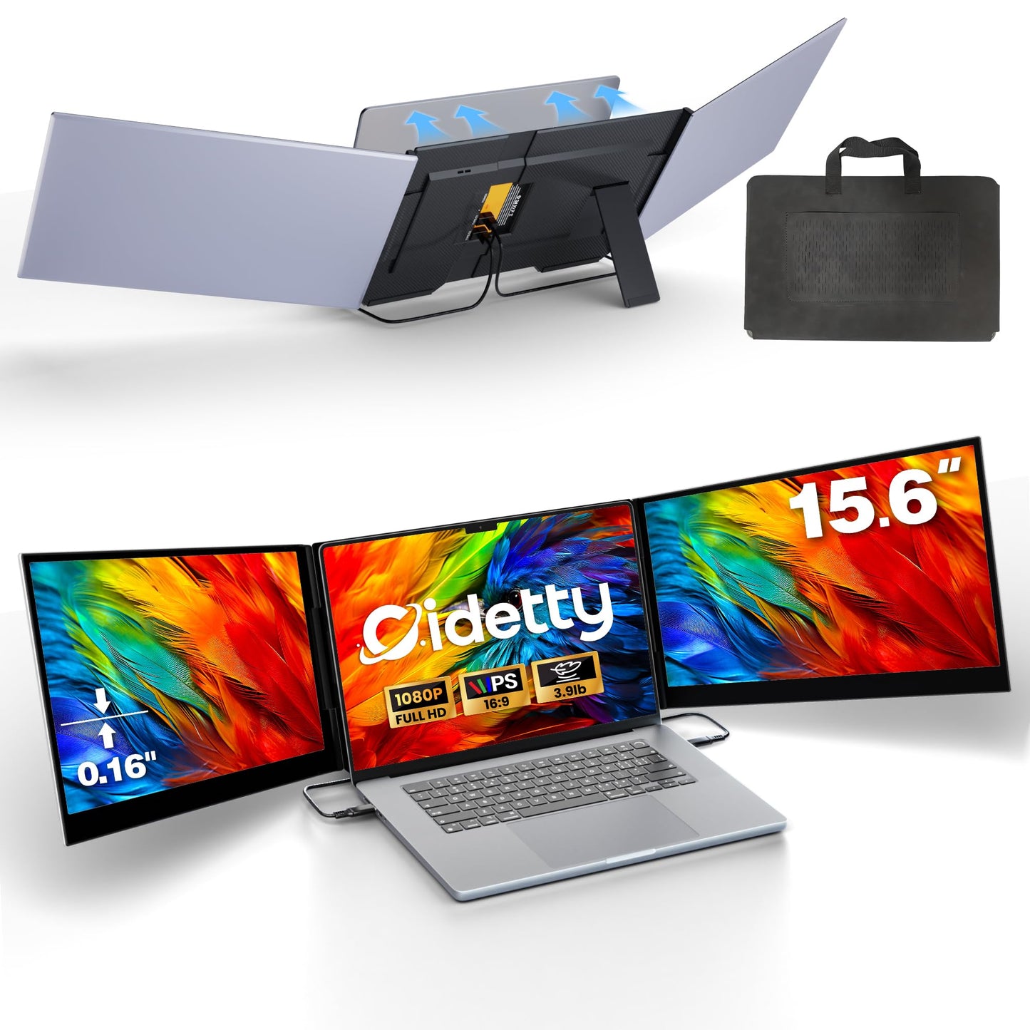 CIDETTY 15.6" P7 FHD 1080p 60Hz IPS Monitor