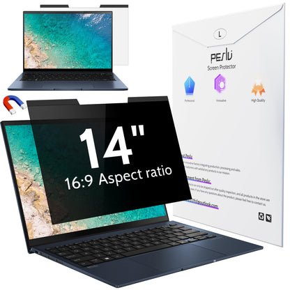Peslv 14 Inch Magnetic Laptop Privacy Screen pes-cxfk14 16:9 Anti-Glare Filter