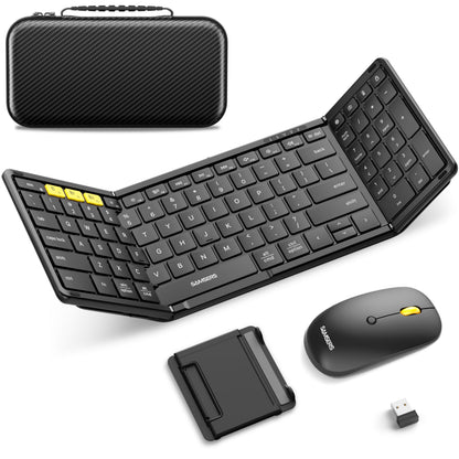 Samsers Full Size Foldable Keyboard and Mouse Combo