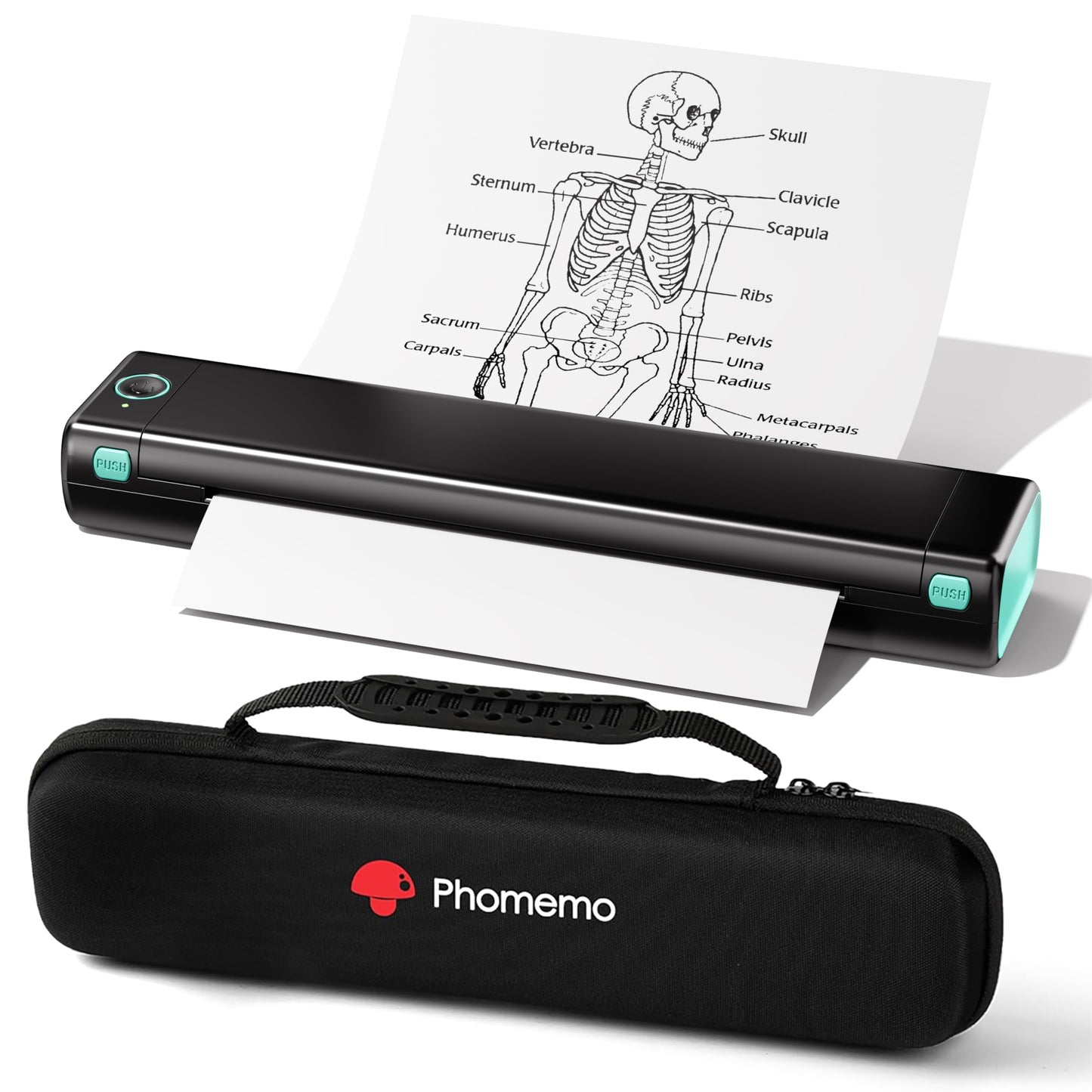 Phomemo M08F Wireless Portable Thermal Printer 203x203 DPI Monochrome Inkless Printing