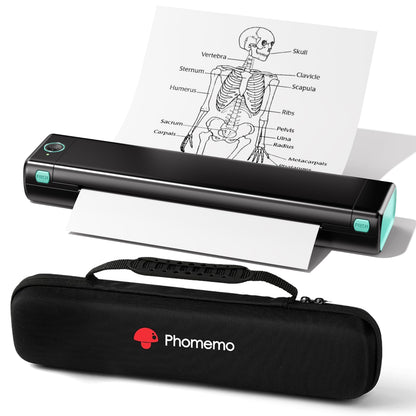 Phomemo M08F Wireless Portable Thermal Printer 203x203 DPI Monochrome Inkless Printing
