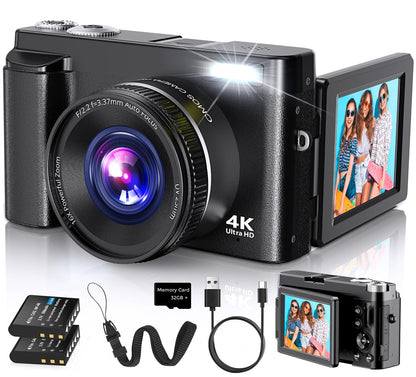 Duluvulu 4K DC101 48MP Compact Digital Camera