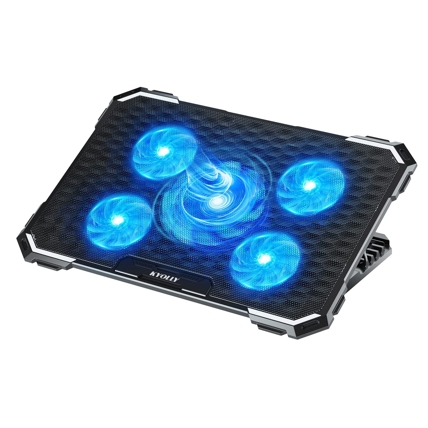 KYOLLY 17.3 Laptop Cooling Pad K20-3 Air Cooling 5 Fans ABS Blue