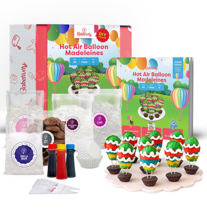 Baketivity Hot Air Balloon Madeleines Baking Kit 1.07kg 9 Pieces Educational Activity  Kids' Baking Supplies